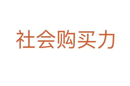 社會(huì)購買力
