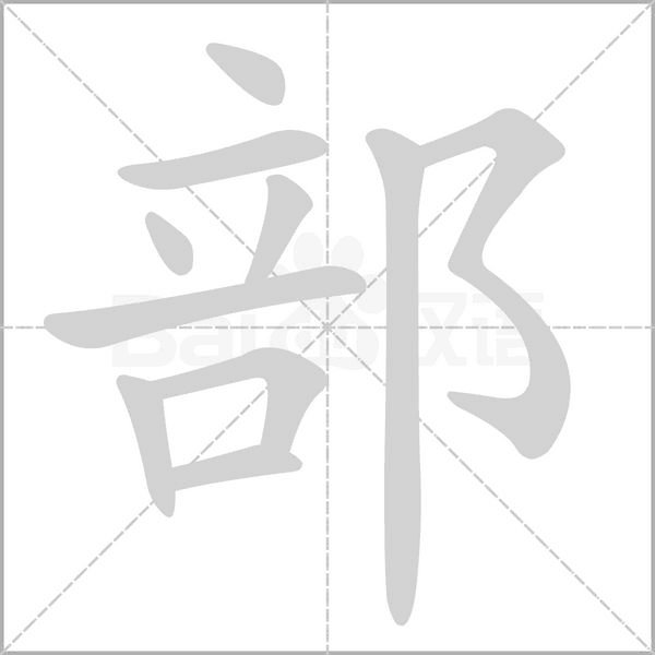 部的筆順動(dòng)畫演示